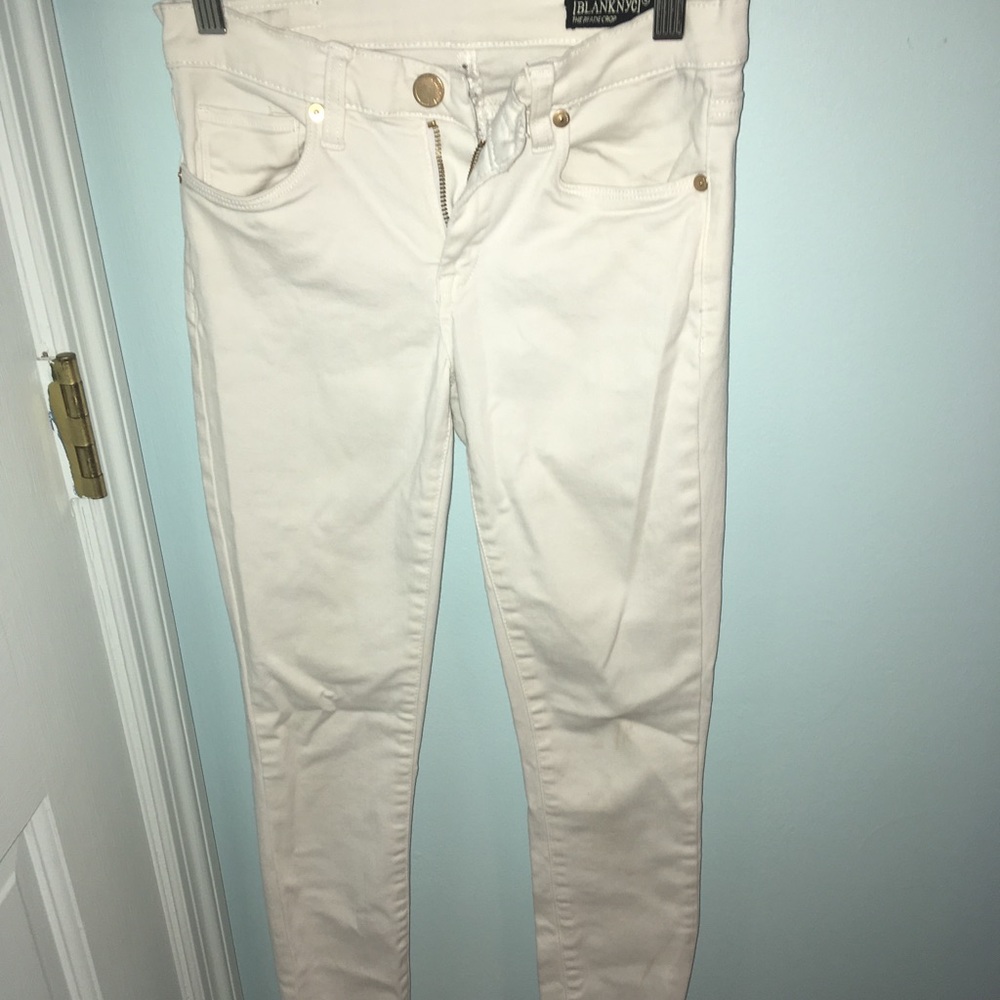 Blank NYC white skinny jeans